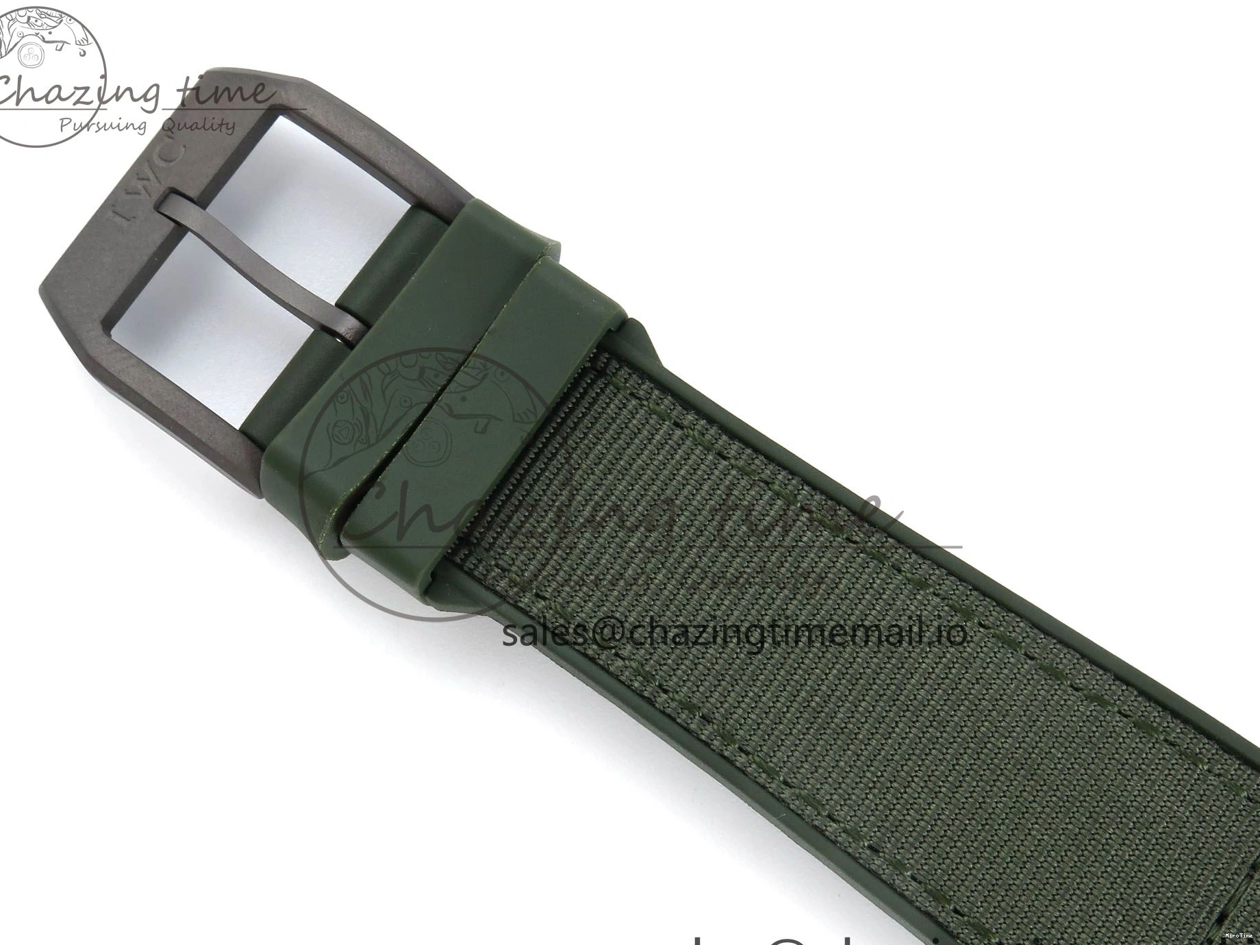 MIROTIME 0302 Big Pilot IW329802 M+F 1:1 Best Edition Green Dial on Green Nylon Strap MY Unique 7002